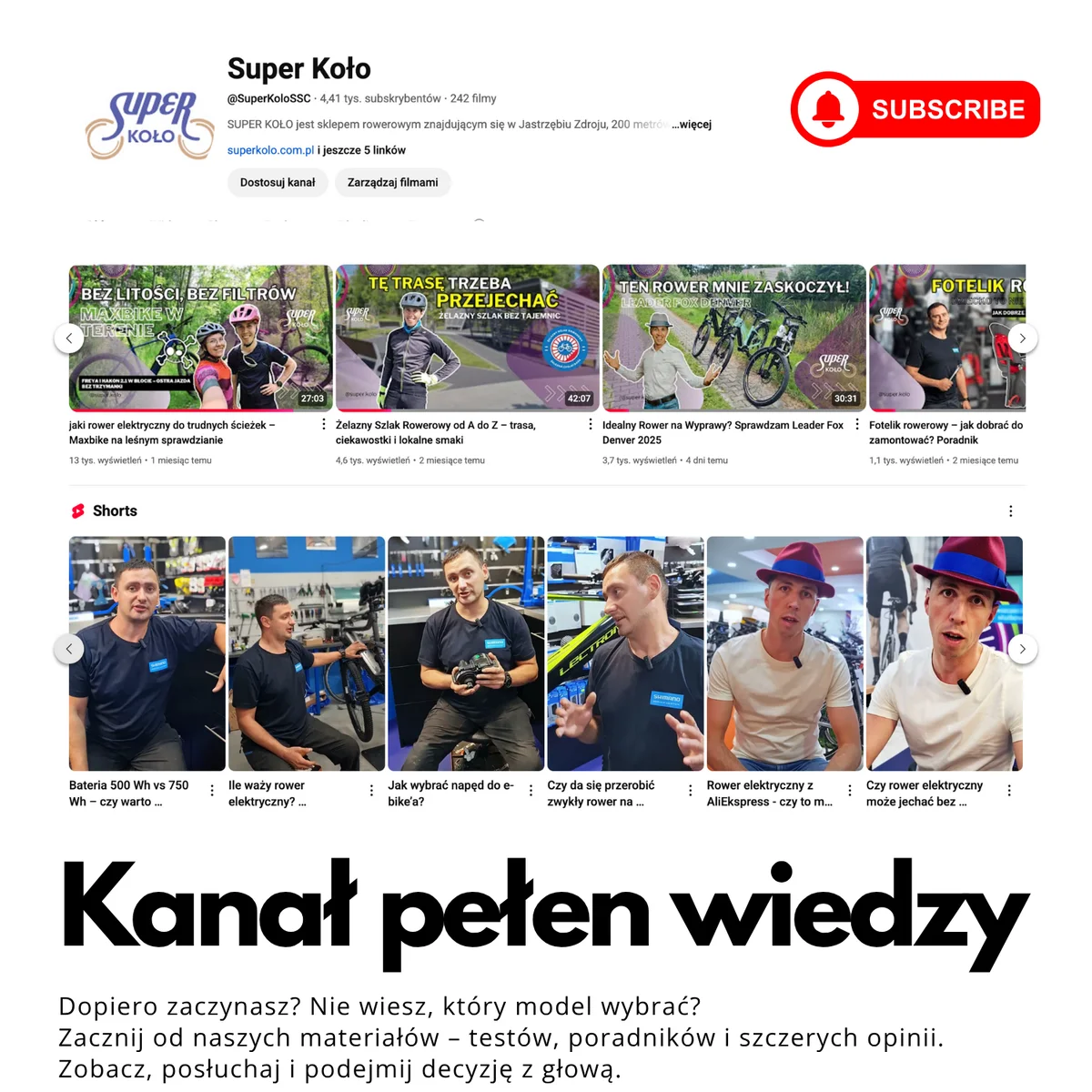 Kanał Super Koło na Youtube